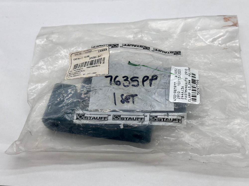 Stauff 7635PP 2-1/2" Tube Polypropylene Clamp Body 63.5MM