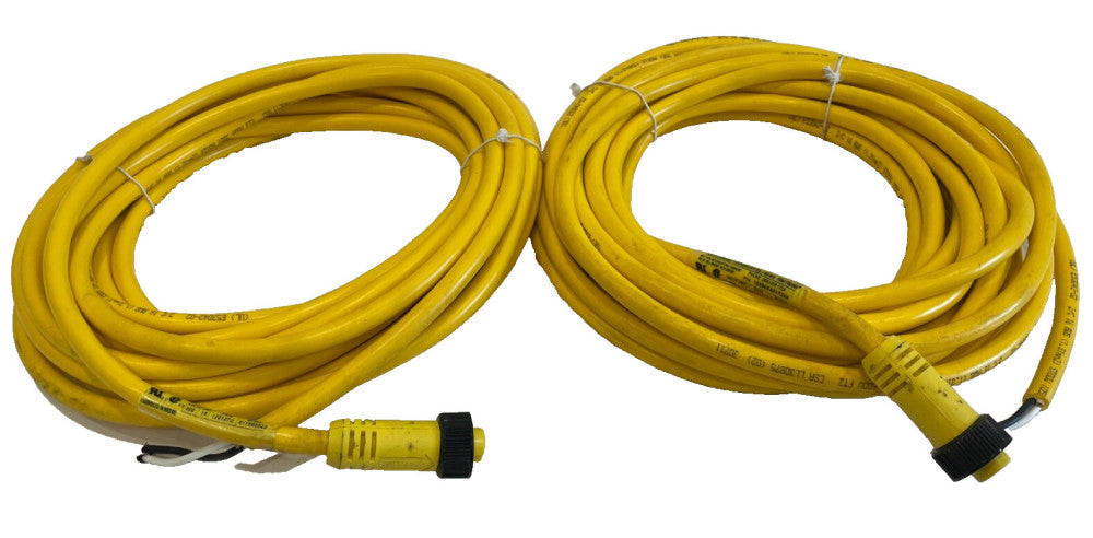 NEW MOLEX WOODHEAD 102000A01F300 2P FEMALE PVC CORD 1300060108 LOT OF 2
