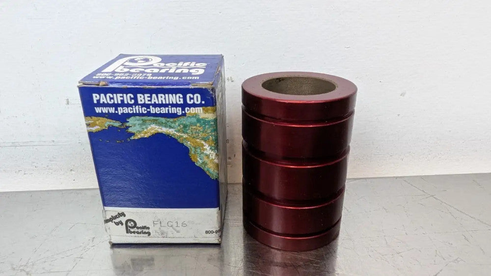 PBC Linear FLC16 Plain Linear Bearing 1" ID 1.56" OD x 2.24" Long Closed