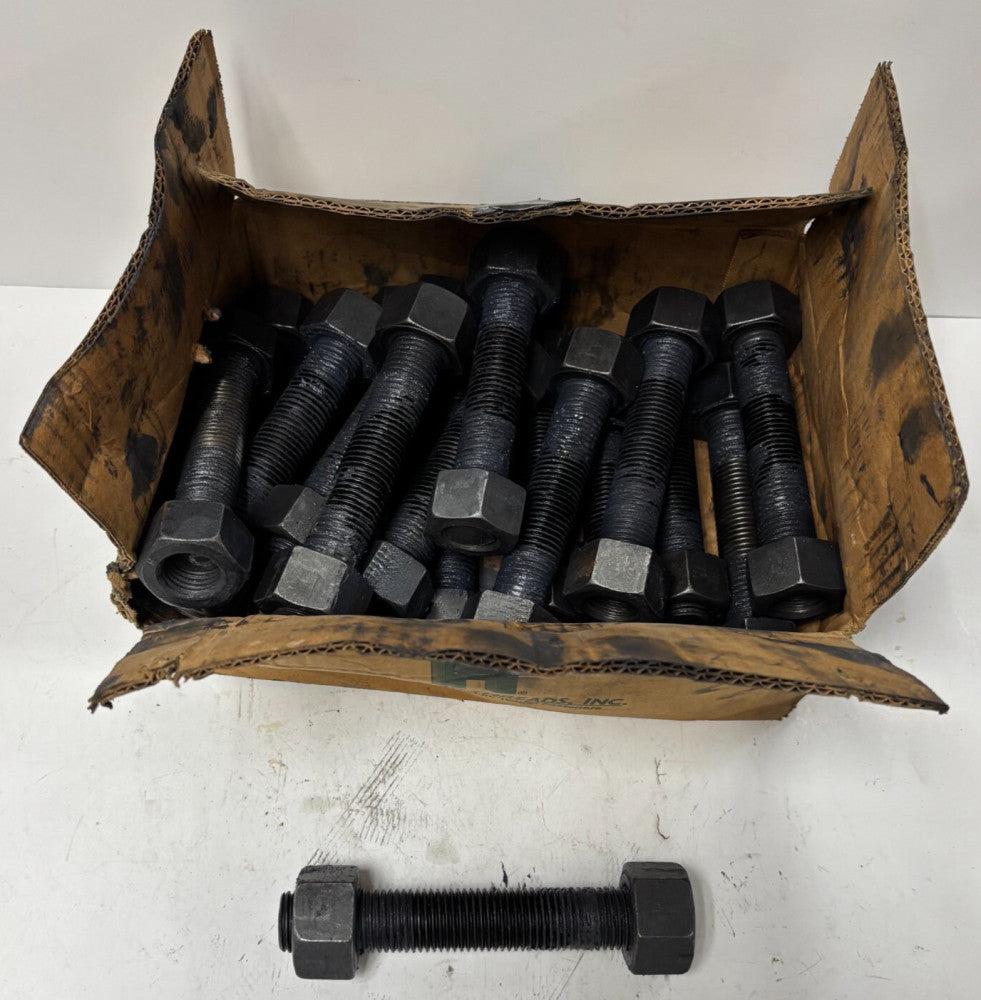 HIGHLAND THREADS STUDS AND NUTS LOT OF 54 1-1/8"-8x8" A193 B7 2H