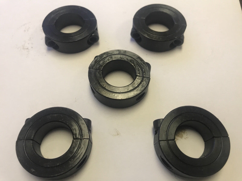 (5) 7/8" Double Split 2-PC Clamp Shaft Collar Steel Black Oxide 2SC-87 CCI-87-2S