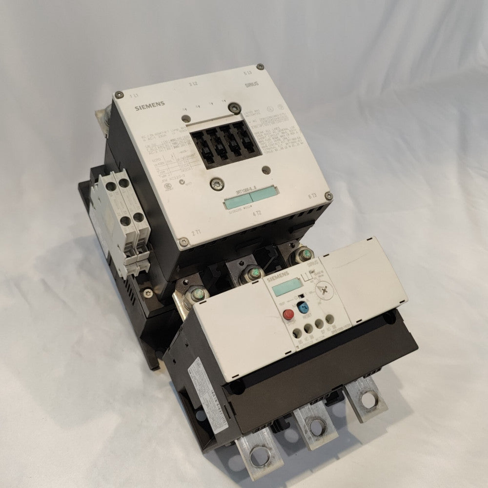Siemens Sirius 3RT1066-6AF36 Power Contactor 600V 300A 50/60Hz & 3RB1066-1KG0