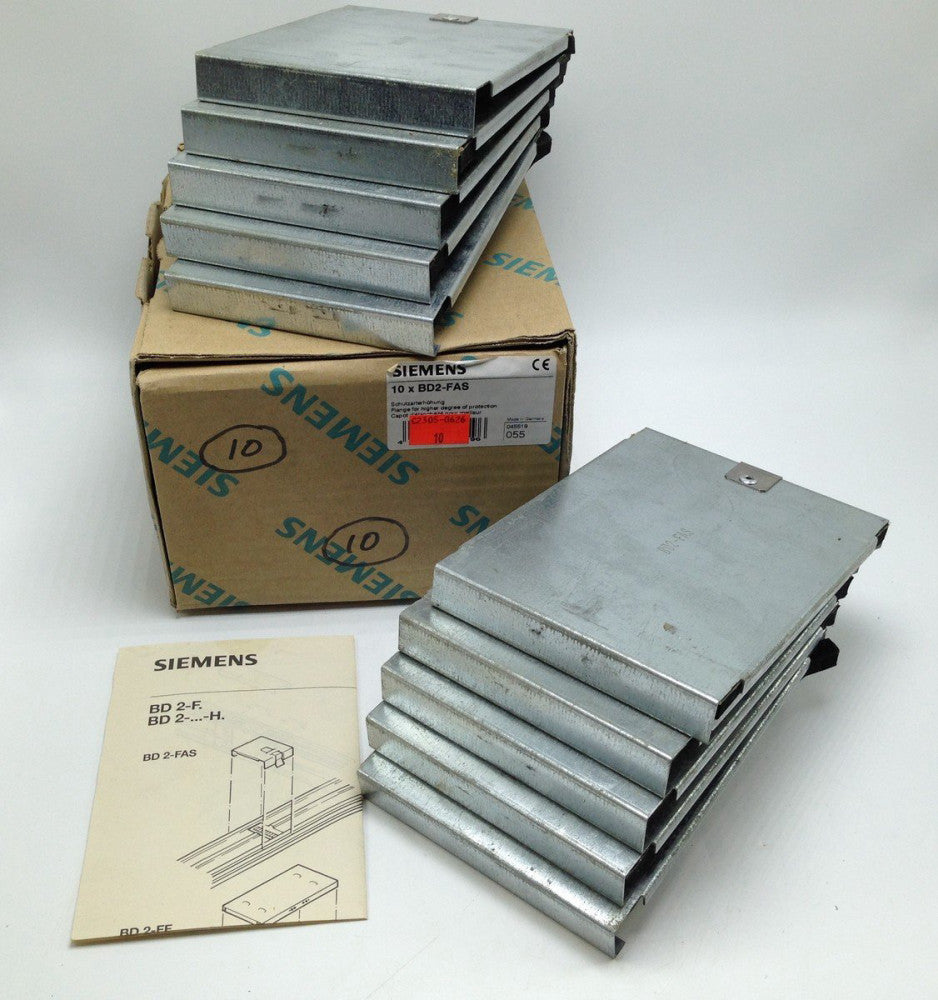 SIEMENS BD2-FAS FLANGES FOR TAP OFF OPENINGS, QTY OF 10
