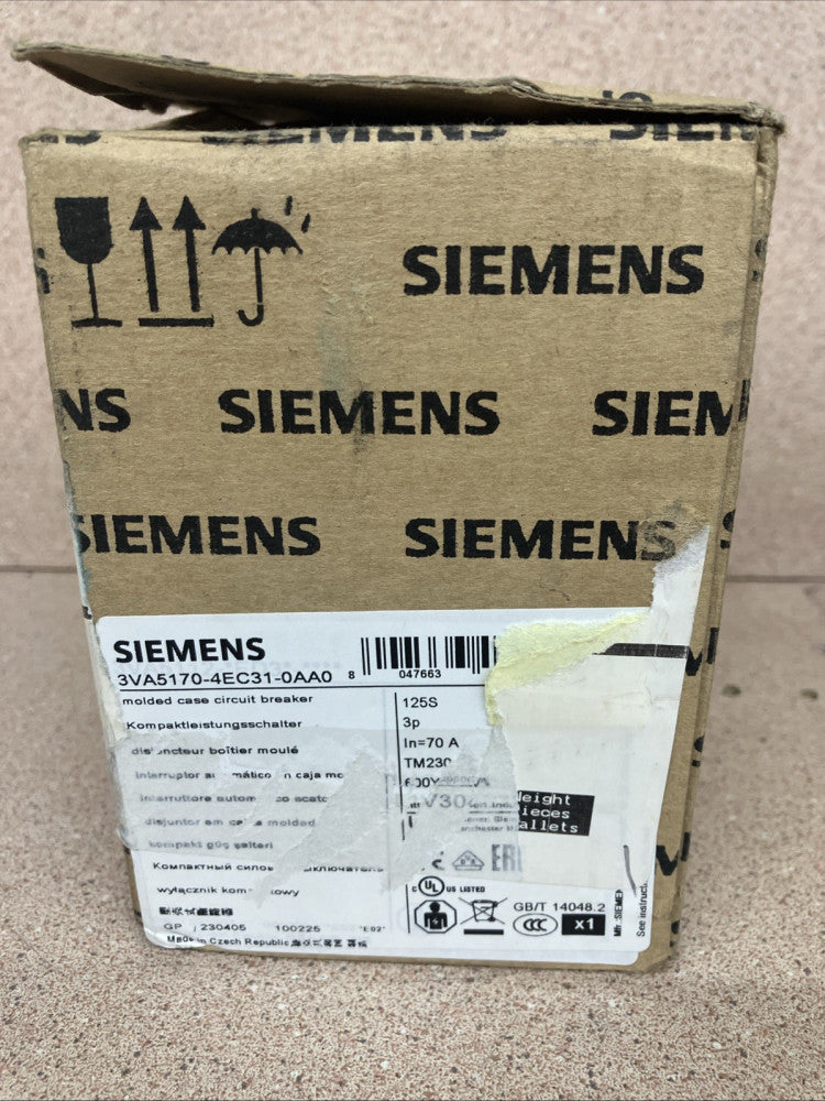 SIEMENS 3VA5170-4EC31-0AA0 / 3VA51704EC310AA0 NOS