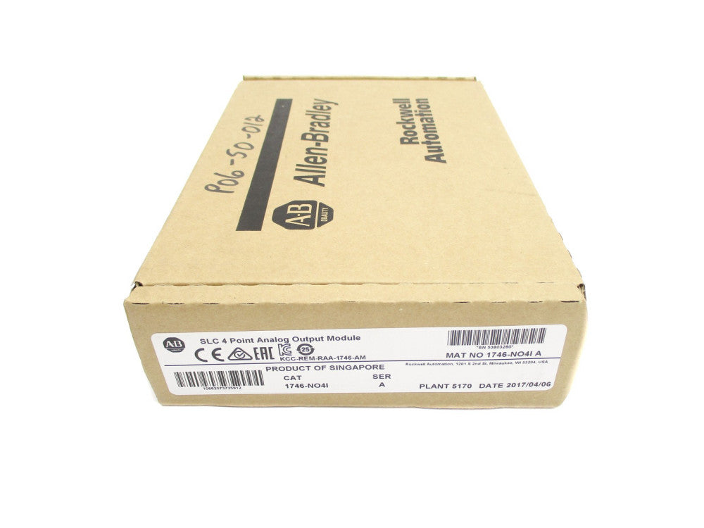 ALLEN BRADLEY 1746-NO4I SER. A DATE: 2017 NSFS