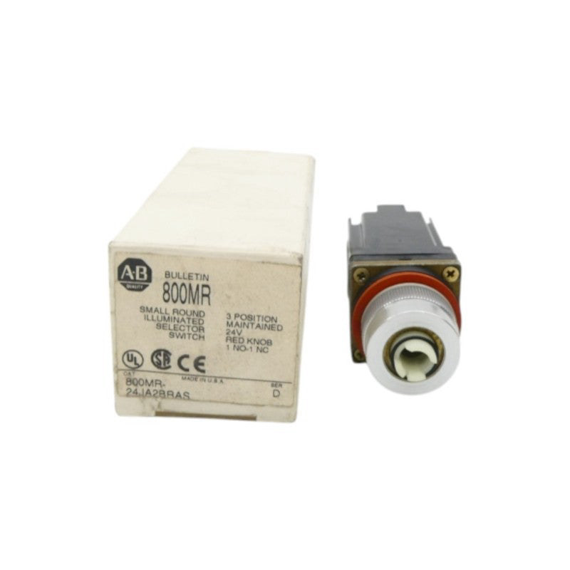 ALLEN BRADLEY 800MR-24JA2BRAS SER. D 24V (WH) NSMP