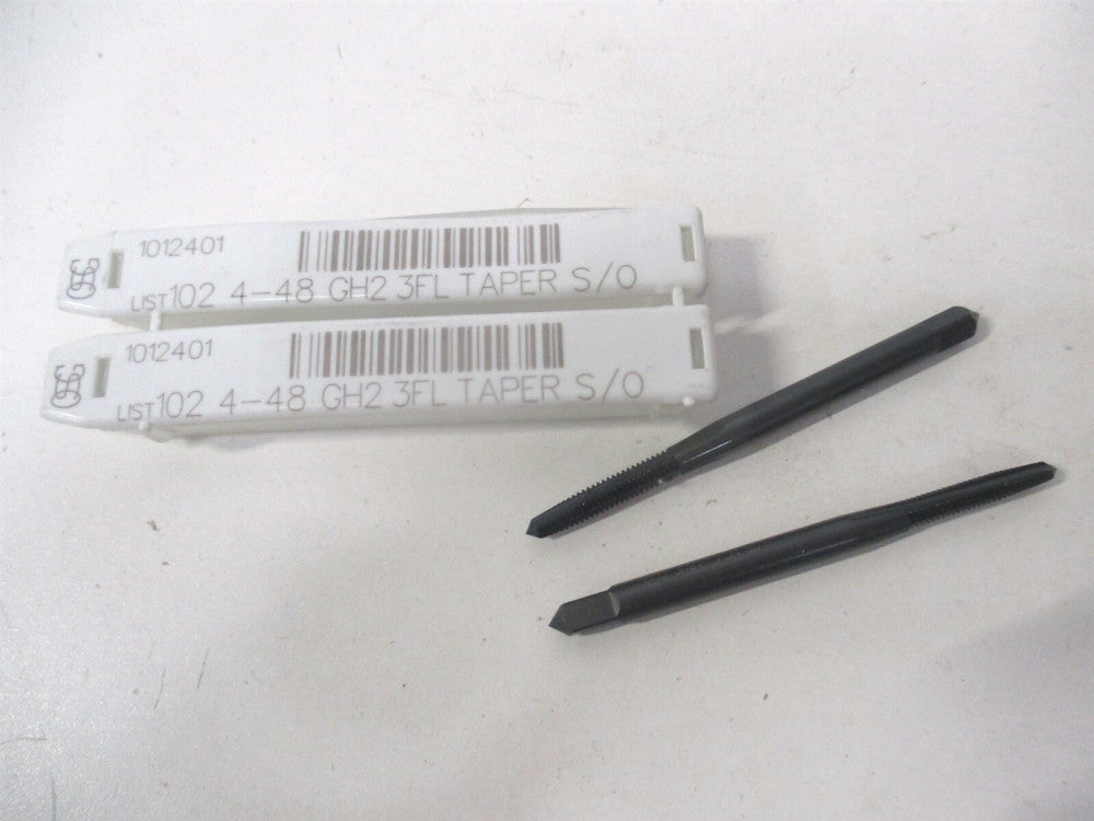 OSG (1012401) #4-48 HSS GH2 Black Oxide 3-Flute Taper Hand Tap - Lot of 2