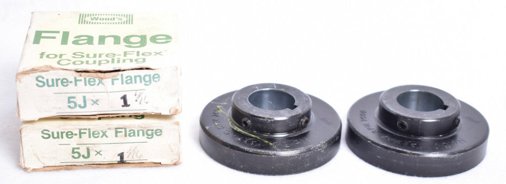 2 Count Wood's Sure-Flex Coupling Flanges 5Jx1-1/16 5J x 1-1/16"