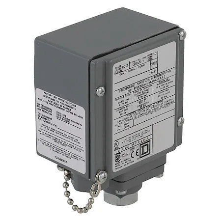 Telemecanique Sensors 9012Gbw21 Pressure Switch, (1) Port, 1/4-18 In Fnpt,