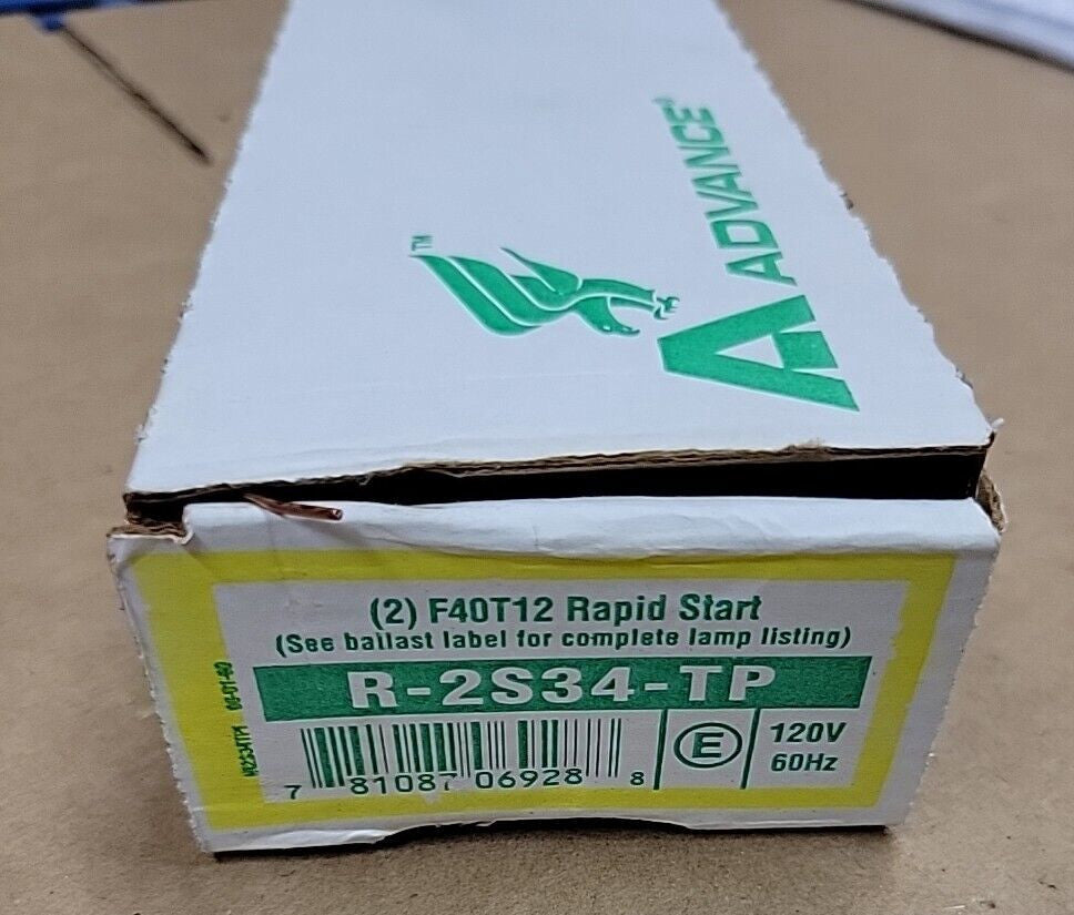 Philips Advance R-2S34-TP Ballast Rapid Start NOS
