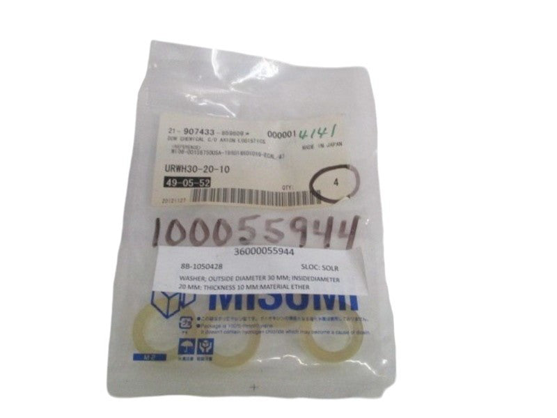MISUMI URWH30-20-10 WASHER (PKG. OF 4) NSMP