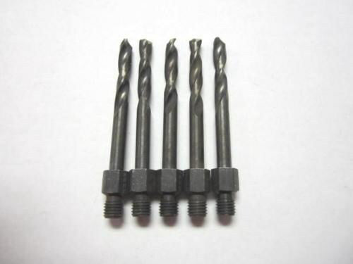 (311-1910) 1910" x 1-1/8" x 2-1/8" HSS RH Threaded Shank Drill Bit - Lot of 5