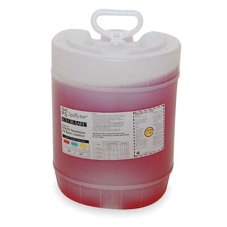 Spilfyter 430020 Chemical Neutralizer,Bases,5 Gal