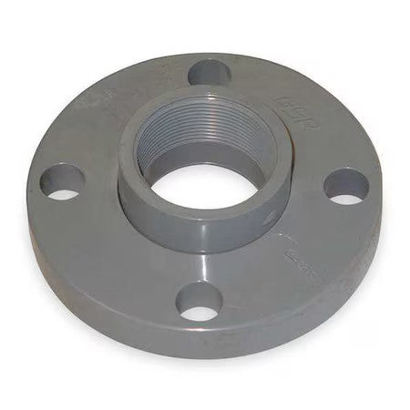 Zoro Select 855-030 Pvc Pvc Flange, Fnpt, 3 In Pipe Size