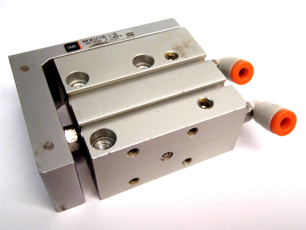 SMC MXU16-5 Pneumatic Guided Cylinder Max. Press. 0.7 MPa