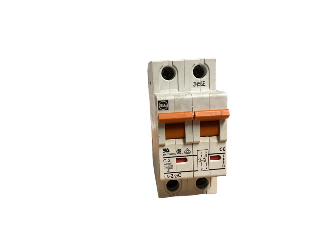 Sprecher Schuh L8-2/2/C Circuit Breaker 2 Amp 2 Pole C Curve