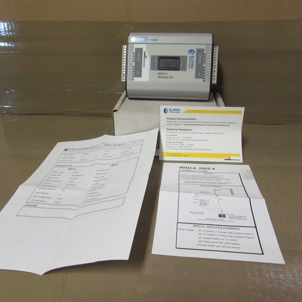COOPER/BUSSMANN, EL-905U-4-900-1W-US, ELPRO WIRELESS I/O MODULE! NIB! MAKE OFFER