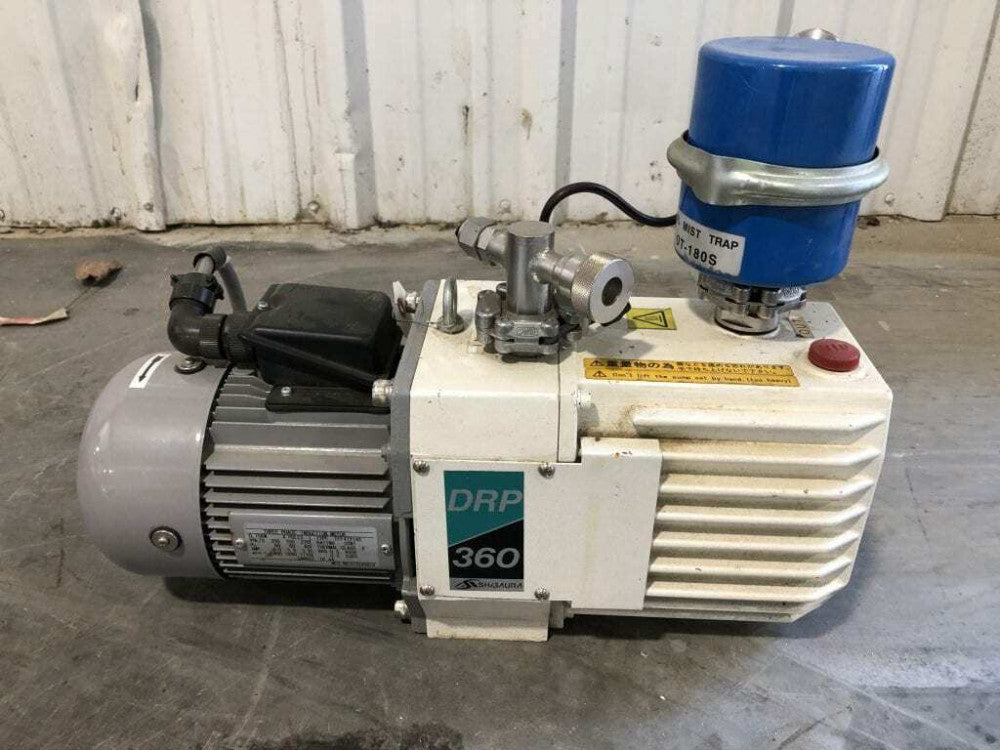 Shibaura DRP-360III 0.75kW Oil-Sealed Rotary Vacuum Pump 6.7X10-2Pa 200/220V 3PH