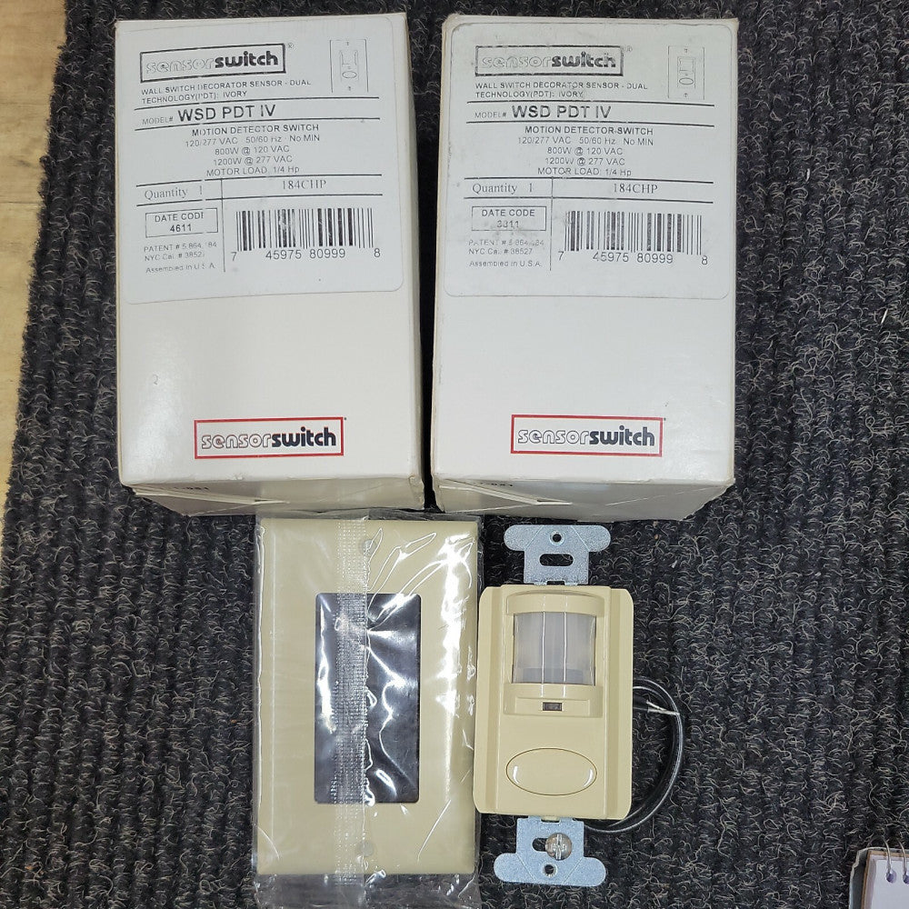 1 Sensorswitch WSD PDT V IV Motion Detector Switch Ivory NIB Free Shipping