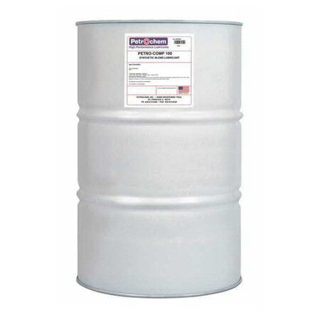 Petrochem Petro-Comp 100-055 Compressor Oil,55 Gal.,Drum,Mineral Oil