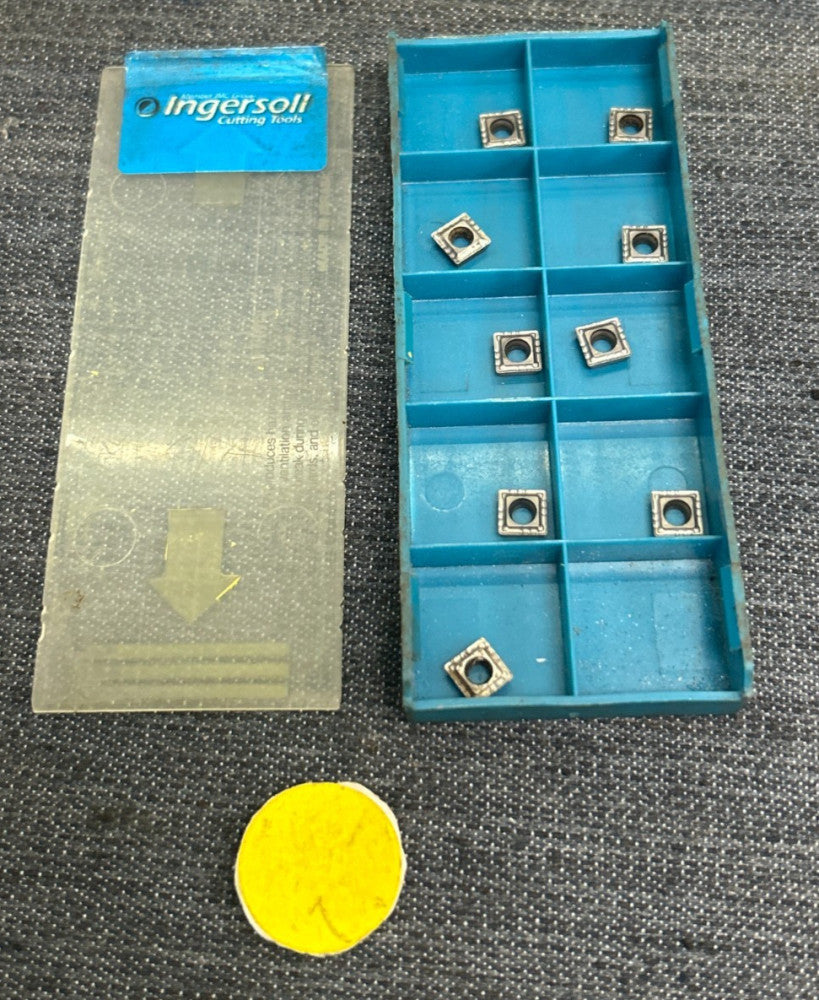 INGERSOLL INDEXABLE DRILL INSERT SPLT060204R-DM04 GRADE IN1030 LOT OF 9