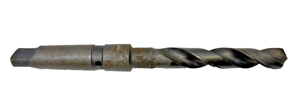 CLE-FORGE 47/64" #4 TAPERED SHANK DRILL BIT SPIRAL 2 FLUTE OAL 9-1/4"