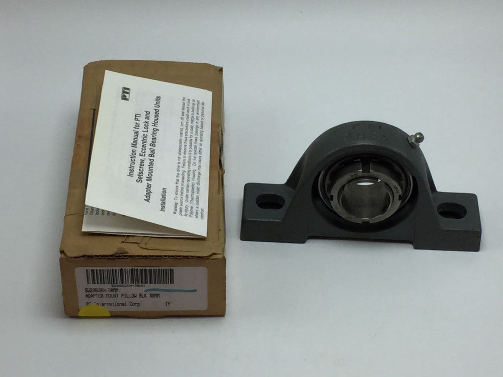 PT INTERNATIONAL SW206GSH-30MM ADAPTER MOUNT PILLOW BLOCK BEARING 30MM