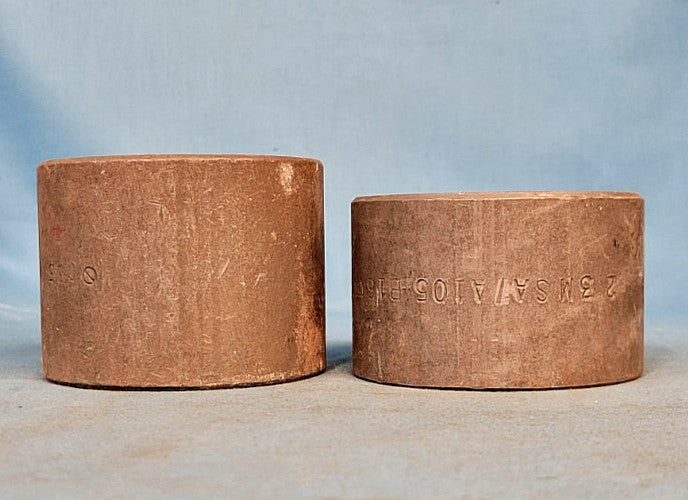 FORGED STEEL THREADED PIPE CAP TRADE SIZE: 2" (LOT OF 2)