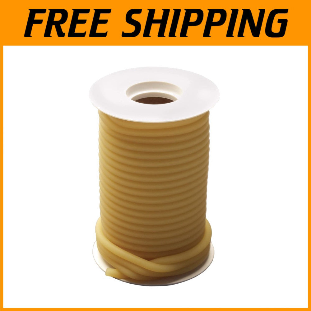 Highly Elastic 3/8" ID Latex Surgical Tubing - 25' Roll for Medical & Home Use