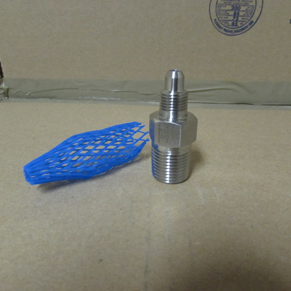 PHP 15AD8NM6MM 3/8" TO 1/2"NPT MALE/MALE CONNECTOR, 15K PSI, N/NIB! MAKE OFFER!