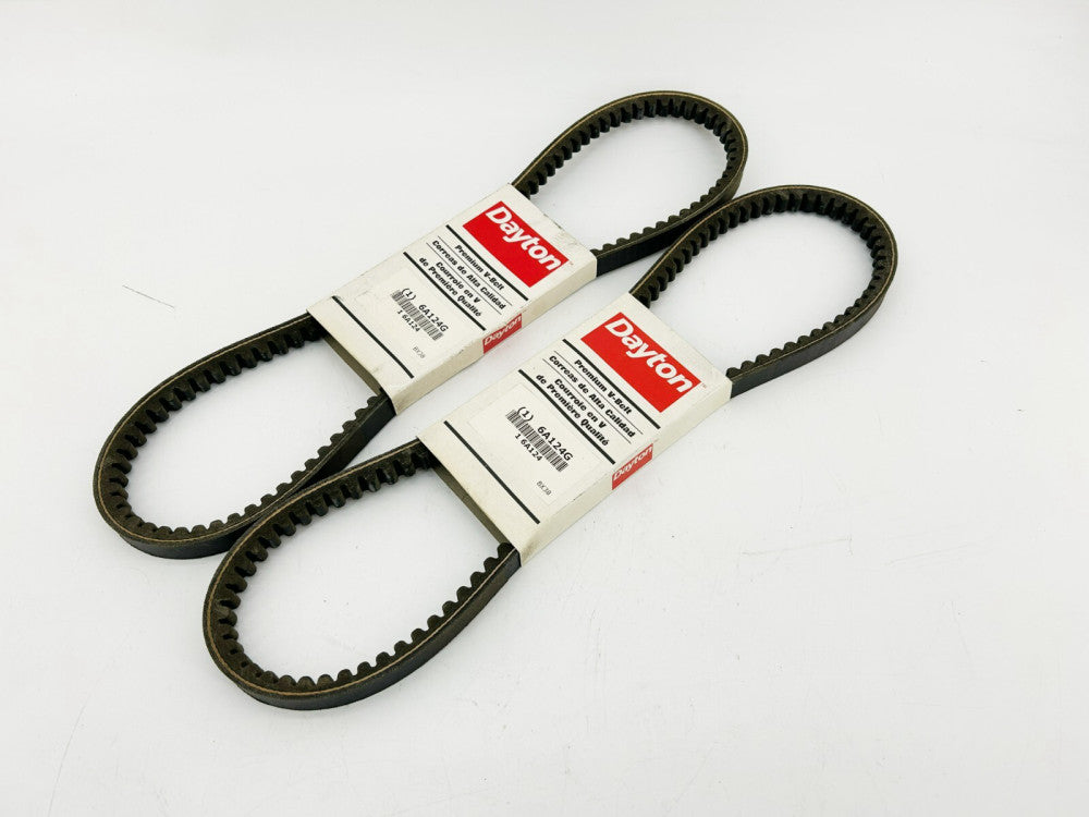 Lot of 2 New Dayton 6A124G Belts, 5/8" X 41", BX38
