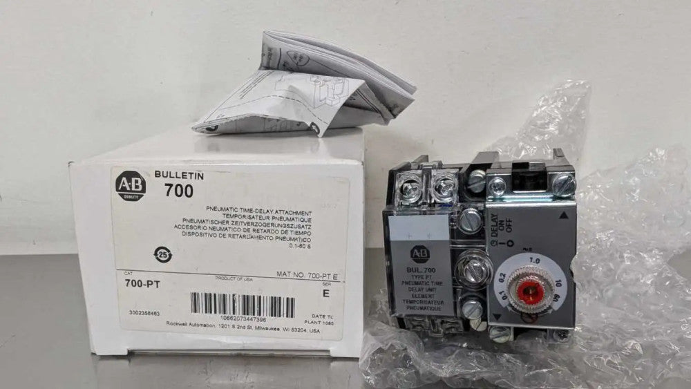 Allen-Bradley 700-PT Pneumatic Time Delay Attachment Ser E 0.1-60 S