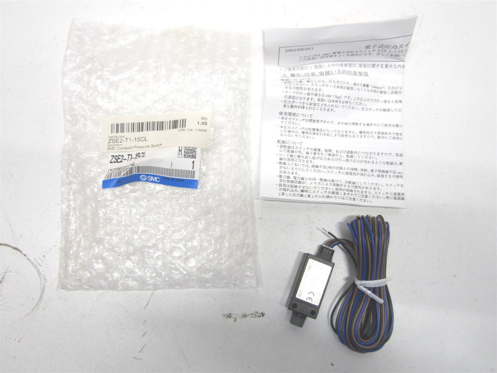 SMC Pneumatics (ZSE2-T1-15CL) 1/8" NPT Inlet NPN Solid State Vacuum Switch