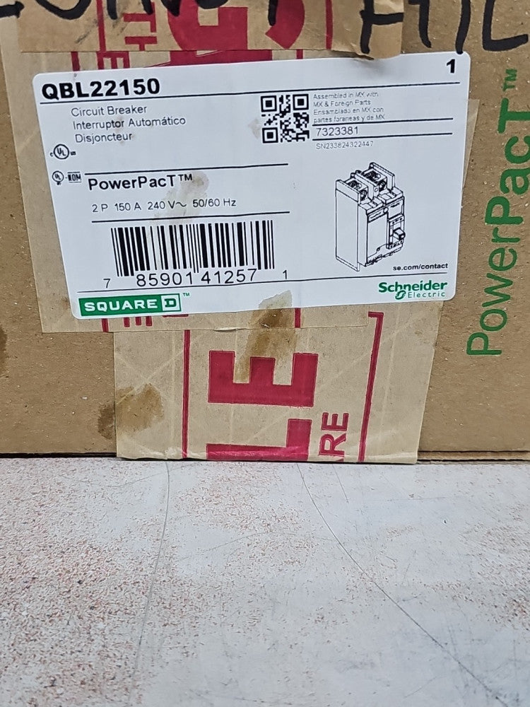 Square D QBL22150 New 150A 2 poles Breaker Brand NTO