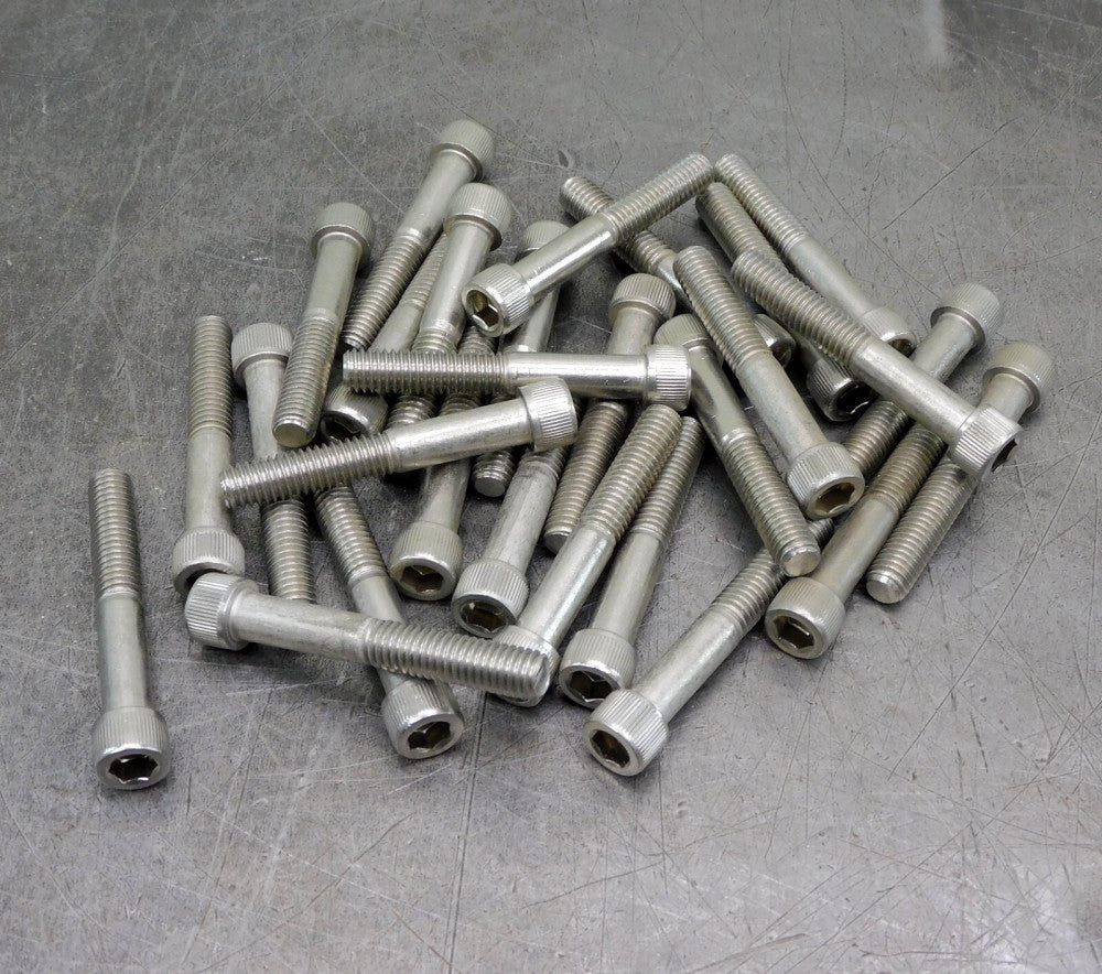 Lot of (25) Stainless Steel SS 3/8-16x2-1/2" SAE Allen Hex Socket Cap Screw Bolt