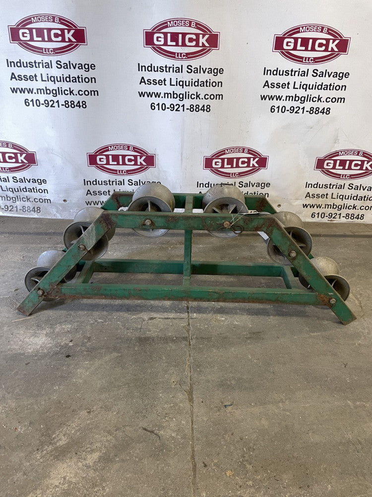 Greenlee 48" Radius Right Angle Conveyor Sheave w/ 5” x 6” Wheels