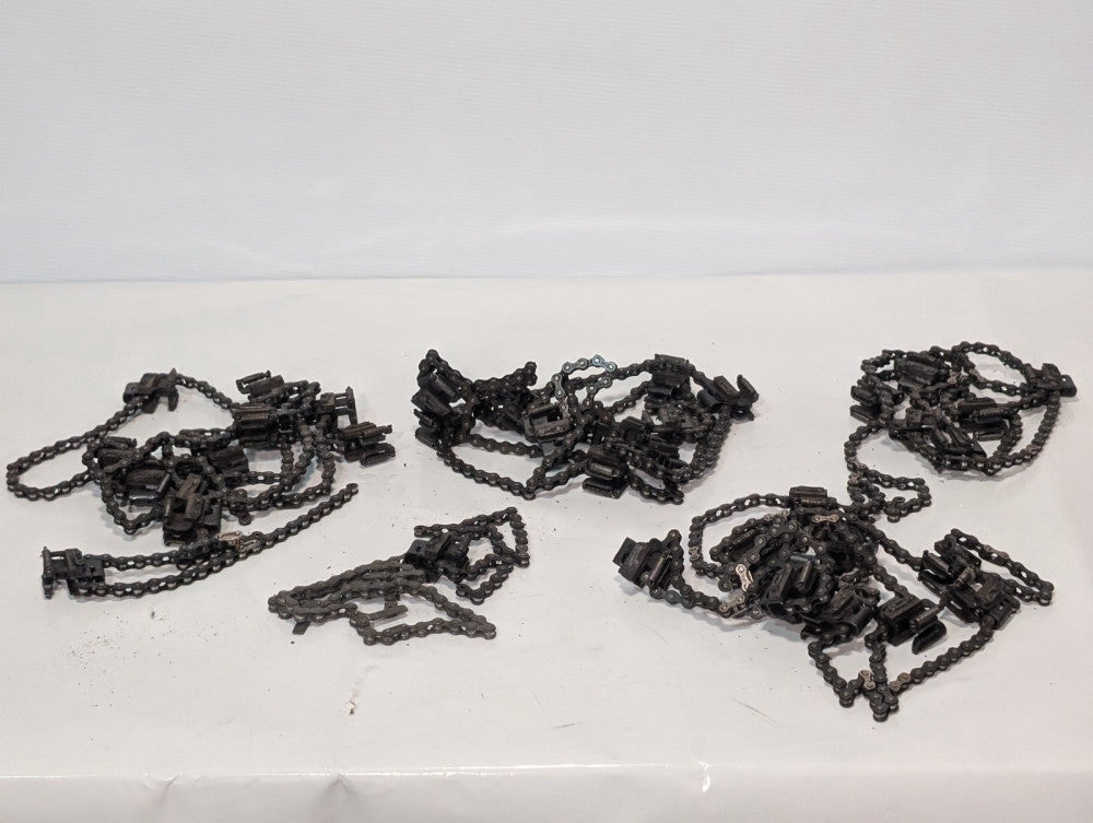 Lot of 4 Envelope Conveyor Chain Assy’s Plus Chain and Section Parts