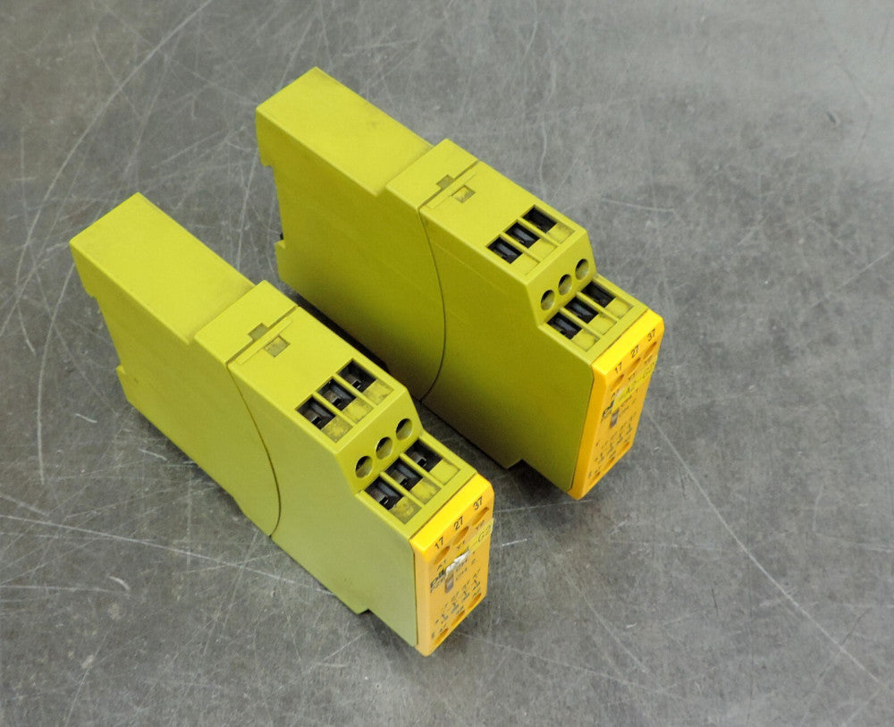 Pilz PZE X4V 24VDC Safety Relay Switch Monitor No. 774583106886 Lot of Two (2)