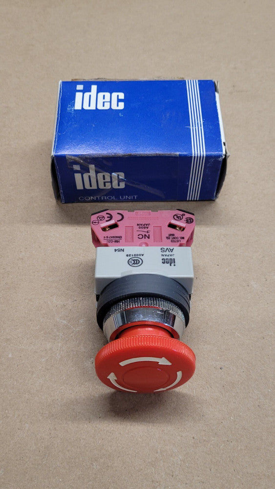 NOS IDEC AVS301NR Twist to Release Red Push Button 1NC