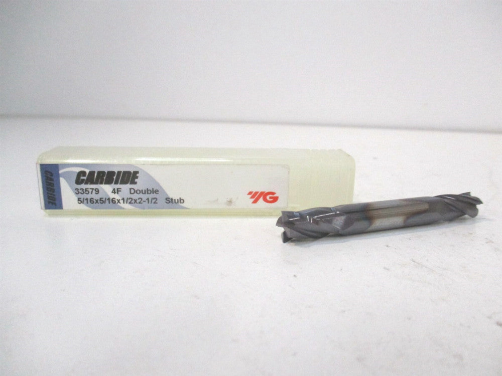 YG-1 (33579TF) 5/16" x 1/2" x 5/16" x 2-1/2" OAL Carbide RH Square End Mill