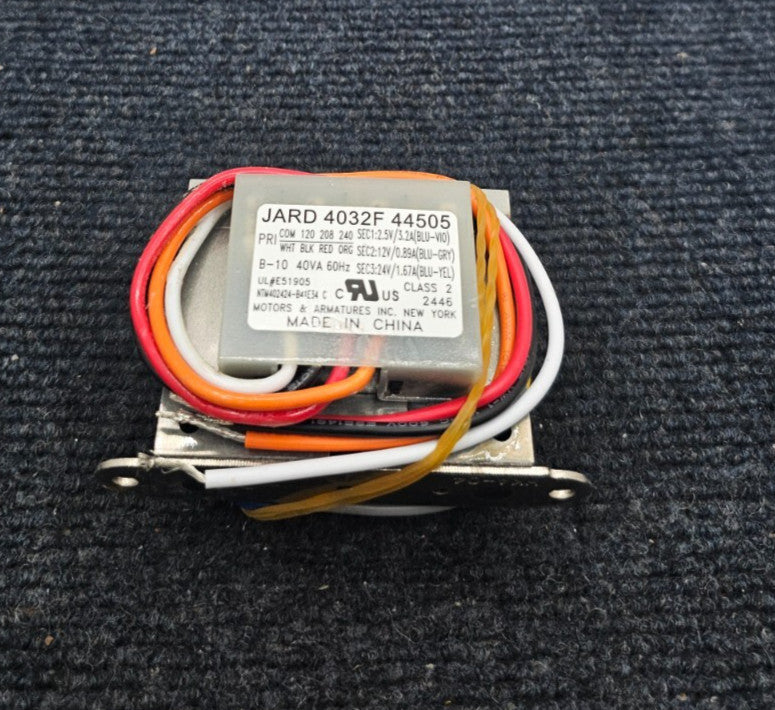 Jard 4032F 44505: 40VA Control Transformer NEMA Class II 240VAC