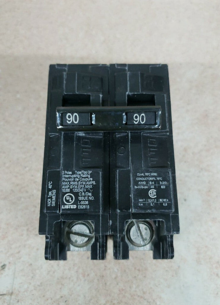 1) New! Siemens Q290 90A 240V Circuit Breaker