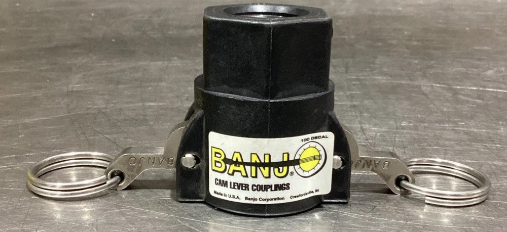 Banjo Cam Lever Coupling 075D, 1/2" Female X 1/2" Female NPT, NOS Surplus