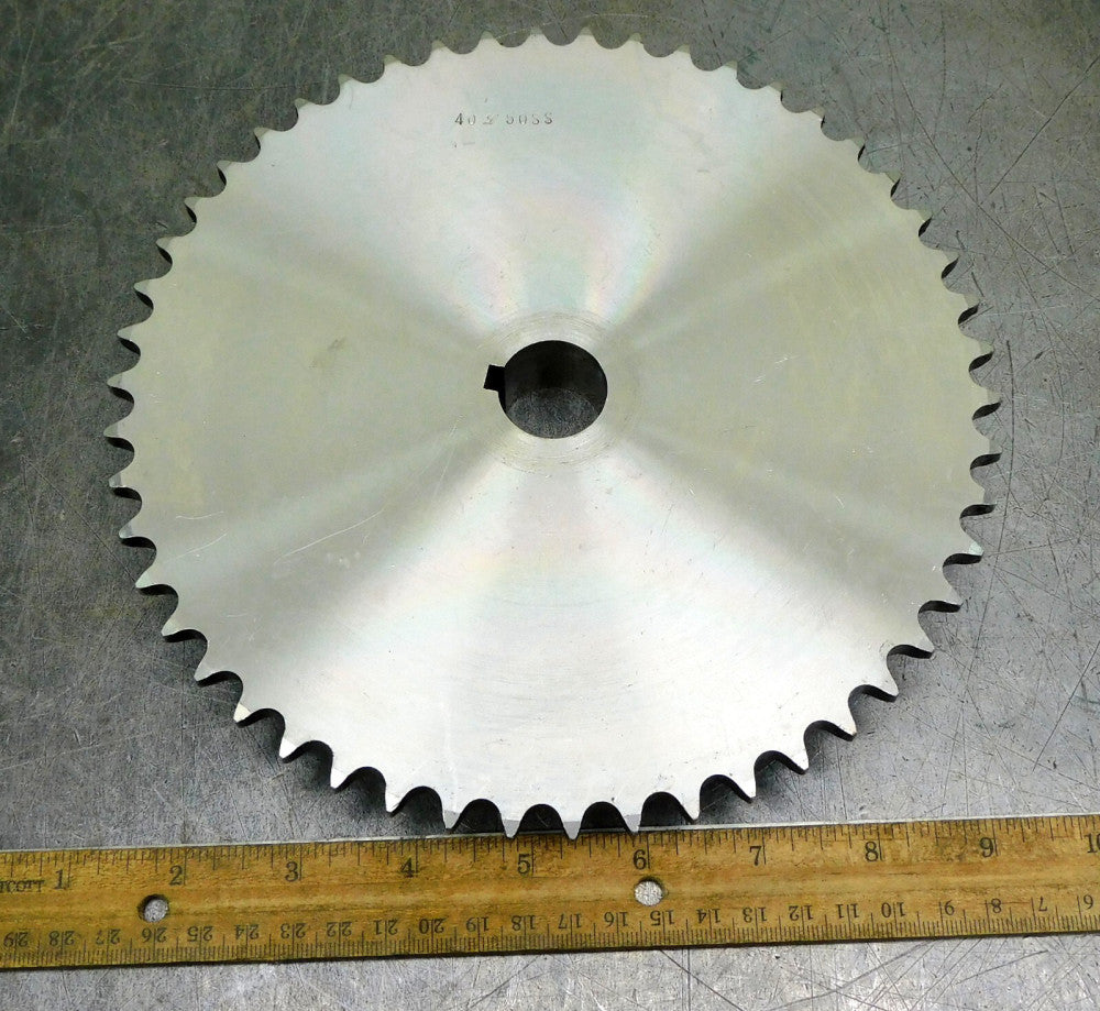 Martin 40B50SS 7/8 Roller Chain Sprocket #40 50 Teeth 1" Bore Keyed