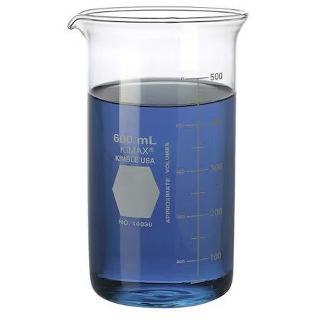 Kimble Chase 14030-200 Beaker, Borosilicate Glass, Tall Form, 200 Ml / 6.76 Fl
