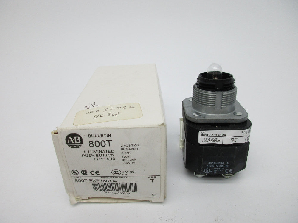 ALLEN BRADLEY 800T-FXP16RD4 SER. T (WH) (AS PICTURED) NSMP