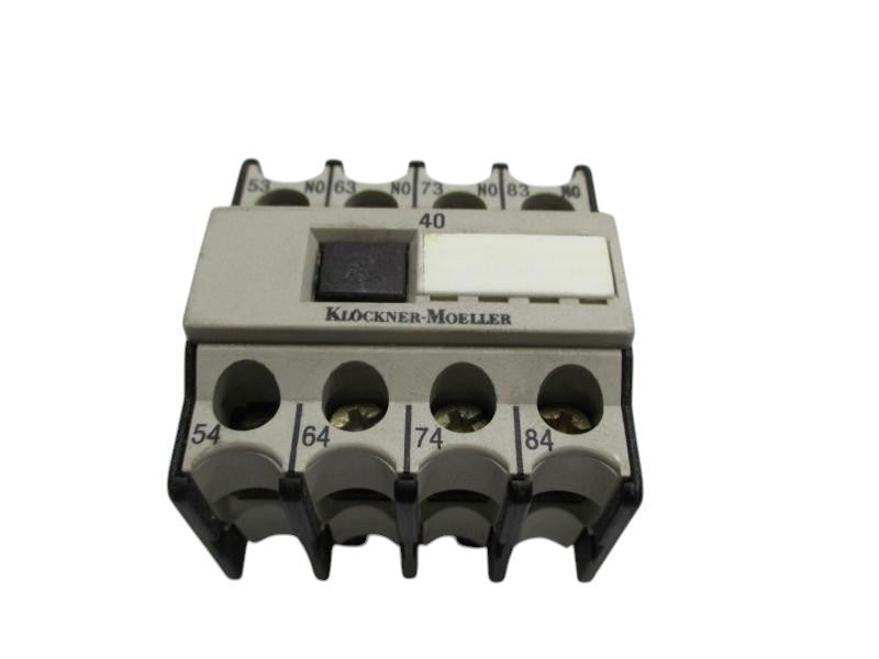 KLOCKNER MOELLER 40DIL AUXILIARY CONTACT BLOCK UNMP