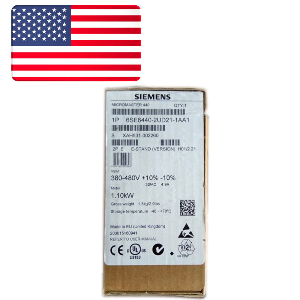 1PC SIEMENS inverter 6SE6440-2UD21-1AA1 6SE6440-2UD21-1AA1 - US Stock