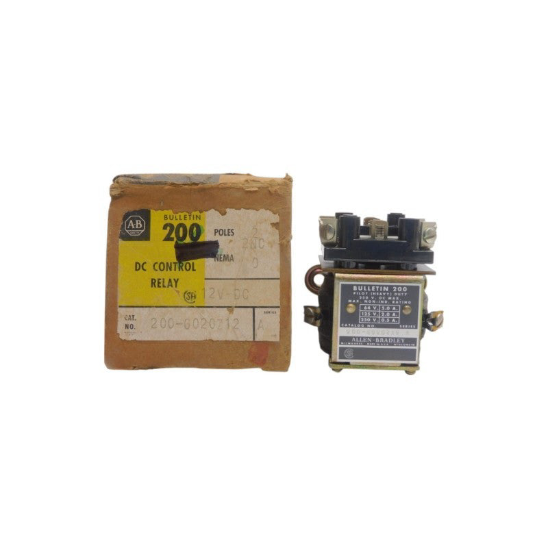 ALLEN BRADLEY 200-G020Z12 SER. A 12VDC 5.0A (BR/YL) NSMP