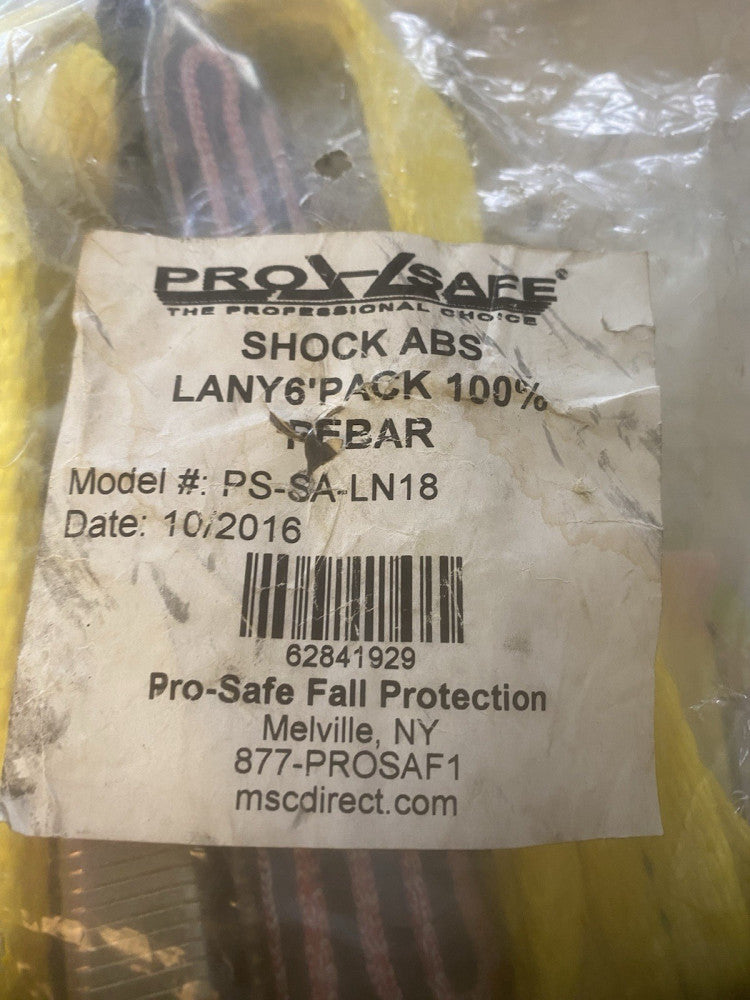 BRAND NEW PS-SA--LN18 PRO-SAFE SHOCK ABS LANYARD 6"